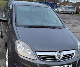 VAUXHALL ZAFIRA 2010 7 SEATER VAUXHALL, ZAFIRA, MPV MANUAL, 1910 (CC), 5 DOORS