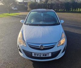 2012 VAUXHALL CORSA 1.2 LIMITED EDITION 3DR HATCHBACK PETROL MANUAL