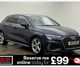 AUDI A3 SPORTBACK 40 TFSI E 1.4 TFSIE 40 S LINE SPORTBACK S TRONIC EURO 6 (START/STOP) 5DR 13KWH