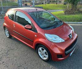 2009 PEUGEOT 107 1.0 VERVE 3DR HATCHBACK PETROL MANUAL