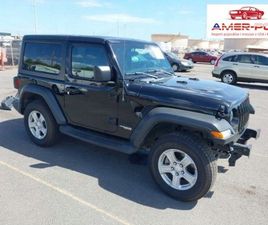 JEEP WRANGLER 2021, 3.6L, 4X4, SPORT S, OD UBEZPIECZALNI 3.6 BENZYNA 285KM