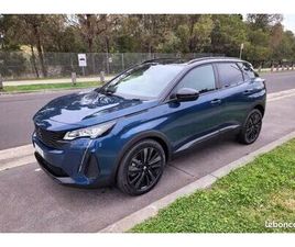 3008 GT PACK + OPTIONS PHASE 2 TURBO ESS 130 EAT8 BLACK PACK HIFI FOCAL TOIT OUVRANT SIEGES SPORT ALCANTARA CHAUFFANTS MASSANTS GPS 3D CONNECTE FULL LED GARANTI