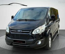 FORD TOURNEO CUSTOM TITANIUM 131CH - 9 PLACES - CAMÉRA - SIÈGES CHAUFFANTS - 135 000KM
