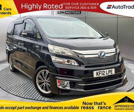 TOYOTA VELLFIRE 2012 TOYOTA VELLFIRE