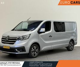 RENAULT TRAFIC CABINE RENAULT TRAFIC 2.0 BLUE DC1 150 EDC T29 L2H1 EXTRA DUBBELE CABINE NAVIGATIE AIRCO LICHTMETALEN VELGEN BETIMMERING TREKHAAK CAMERA PARKEER SENSOREN DAB