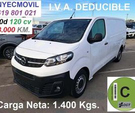 OPEL VIVARO VIVARO FURGÓN 2.0D L CARGA INCREMENTADA SELECT 120