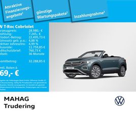 T-ROC CABRIOLET MOVE 1.5 TSI IQ.LIGHT NAVI PARKASSIST REARVIEW STANDHZ APPCONNECT DSG