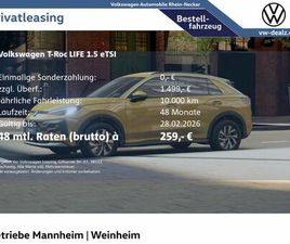 VOLKSWAGEN T-ROC VOLKSWAGEN T-ROC LIFE 1.5 ETSI DSG KLIMA ALU LED DAB