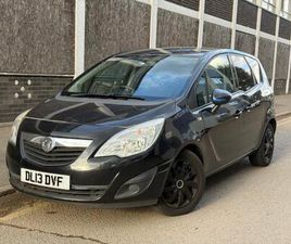 VAUXHALL MERIVA 2013 VAUXHALL MERIVA 1.4T 16V EXCLUSIV EURO 5 5 DOORS ULEZ FREE 1 YEAR MOT TWO KEYS NEW TIMING CHAIN