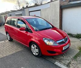VAUXHALL ZAFIRA VAUXHALL ZAFIRA MPV 2013 7 SEATS NEW MOT 1.6 PETROL PORTSMOUTH