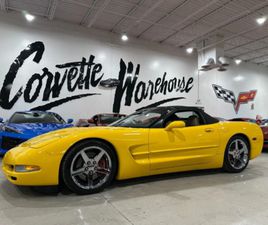 CORVETTE C5 CABRIO 2002 CHEVROLET CORVETTE CONVERTIBLE 1SC, Z51, 6-SPD, C6 CHROMES, ONLY 54K!