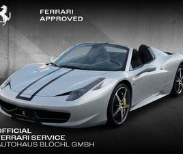 FERRARI 458 ITALIA SPIDER FERRARI 458 SPIDER*CARBON*KAMERA*EMBLEME