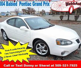 PONTIAC GRAND PRIX 04 PONTIAC GRAND PRIX GTP SUPERCHARGED. RUNS PERFECT! BABIED BEAUTY