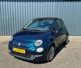 FIAT 500C FIAT 500C TWINAIR TURBO 80PK LOUNGE CABRIO AUTOMAAT I ORIGINELE NL AUTO 1E EIGENAAR I NAVIGATIE I CLIMATE CONTROL I PARKEERSENSOREN I