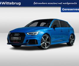 AUDI A3 SPORTBACK RS3 AUDI RS3 SPORTBACK 2.5 TFSI 400PK S-TRONIC QUATTRO | PANORAMADAK | 19LM VELGEN | RS-SPORTUITLAAT | BANG & OLUFSEN | ASSISTENTIEPAKKET | SUPERSPORTSTOELEN | MAT