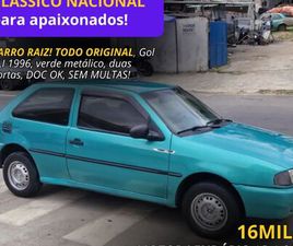 VOLKSWAGEN GOL GOL CLI - MOTOR LENDÁRIO 1.8 AP 1996 - TODO ORIGINAL!
