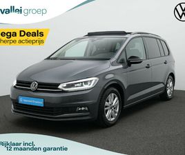 VOLKSWAGEN TOURAN 7-ZITS 1.5 TSI 150 PK DSG HIGHLINE | PANORAMADAK | TREKHAAK | STOELVERWARMING | SPORTONDERSTEL | SIDE ASSIST | BLACK STYLE