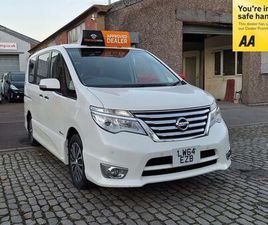 2014 NISSAN SERENA 2.0 HYBRID 8 SEATS MPV CC PS 5DR MPV PETROL/ELECTRIC HYBRID AUTOMATIC