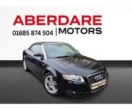 AUDI A4 CABRIOLET 2009 2.0 TDI S LINE 2DOOR