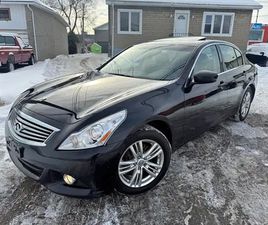 2011 INFINITI G37 SEDAN ALL WHEEL DRIVE / TWO KEYS / BLACK ON BL