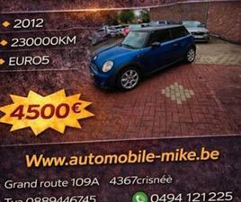 MINI MINI ② MINI 2012 PRETE A IMMATRICULÉE — MINI — 2EMEMAIN