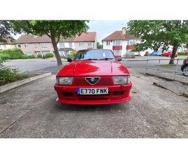 1988 ALFA ROMEO 75 ROUGE MANUEL, 5 VITESSES CONDUITE À DR...