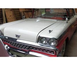 1959 FORD FAIRLANE ROUGE AUTOMATIQUE, 3 VITESSES CONDUITE...