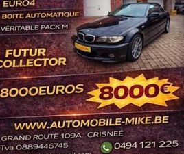 BMW SERIE 3 CABRIOLET 320 ② BMW 320CI CABRIOLET AUTOMATIQUE PACK M — BMW — 2EMEMAIN
