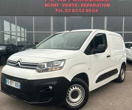 CITROËN BERLINGO VAN III M 650KG BLUEHDI 100 S&S DRIVER / GPS / CAMÉRA / 2019 / 111 848 KMS / 9 990 TTC - 8 325 HT