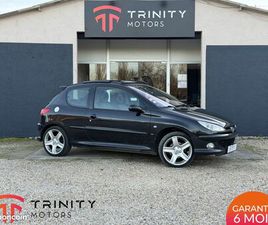 PEUGEOT 206 S16 2.0 136CH + TOIT OUVRANT + SUIVI COMPLET + GARANTIE 6 MOIS