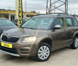 SKODA YETI SKODA YETI GREENLINE BUSINESS PHASE 2 4X2 1.6 TDI 16V 105CV GPS, RADAR, JANTES, TRÈS TRÈS BON ÉTAT