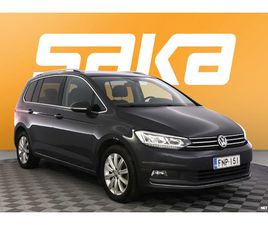 VOLKSWAGEN TOURAN HIGHLINE 1,6 TDI 85 KW (115 HV) DSG ** ACC / BLIS / NAVI / WEBASTO / KEYLESSGO / JUURI HUOLLETTU! / P.TUTKAT **