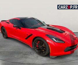 CHEVROLET CORVETTE C7 COUPÉ * 6.2 V8 – 466 CH * BOÎTE AUTO * PACK 2LT + Z51 * TOIT VERRE * HUD * CUIR ROUGE