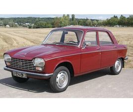 1970 PEUGEOT 204 ROUGE MANUEL, 4 VITESSES CONDUITE À GAUC...