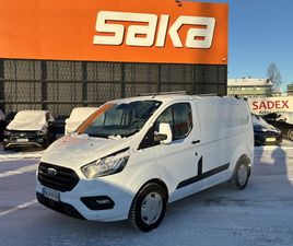 FORD TRANSIT CUSTOM FORD TRANSIT CUSTOM 320 2,0TDCI 105 HV M6 ETUVETO TREND VAN N1 L1H1 ** ALV / WEBASTO / SUOMI-AUTO / P.TUTKAT / VAKKARI **