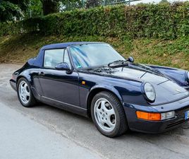 PORSCHE 911 CABRIOLET 964 CARRERA 2 PORSCHE 911 964 CARRERA 2 CABRIOLET (1994), 1. HAND, EINER DER LETZTEN MIT UMFANGREICHER SONDERAUSSTATTUNG, BLAUES STOFFVERDECK MIT REIßVERSCHLUSSÖFFNUNG