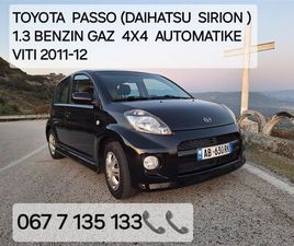 TOYOTA PASSO (DAIHATSU SIRION) MODEL S MOTORR 1.3 ME Z