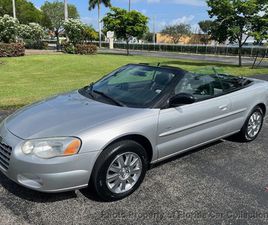 2004 CHRYSLER SEBRING CONVERTIBLE TOURING PLATINUM EDITION