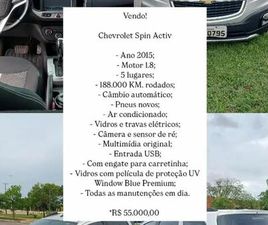 CHEVROLET SPIN ACTIV 1.8 8V ECONO. FLEX 5P AUT. 2016