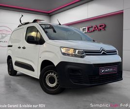 CITROEN BERLINGO SOCIETE CITROEN BERLINGO FOURGON VAN VAN M 650 BLUEHDI 100 SS BVM6 DRIVER GALERIE CAMÉRA DE RECUL
