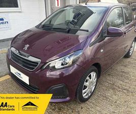 2017 PEUGEOT 108 1.0 ACTIVE EURO 6 5DR HATCHBACK PETROL MANUAL