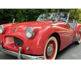 1954 TRIUMPH TR2 ROUGE MANUEL, 4 VITESSES CONDUITE À GAUC...