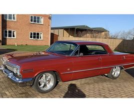 CHEVROLET IMPALA 1963 CHEVROLET IMPALA ROUGE MANUEL, 4 VITESSES CONDUITE À...