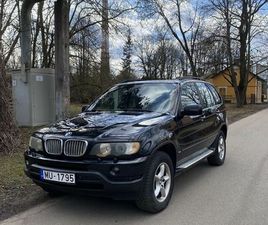 BMW X5, CENA 5 200 €. PĀRDODASI LABĀ STĀVOKLĪ ESOŠ E53 . PIRMS UZLIKTI AIZMUGURĒ, KATALIZĀTORI - SLUDINĀJUMI