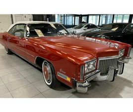 1972 CADILLAC ELDORADO ROUGE MANUEL, 4 VITESSES CONDUITE...