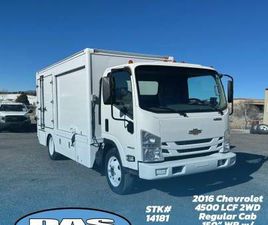 CHEVROLET LCF 2016 CHEVROLET 4500 LCF REG CAB 150WB W/ REFRIGERATED BOX - STK#14181
