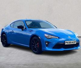TOYOTA GT86 CLUB SERIES BLUE EDITION COUPE'S 2.0 BOXER D-4S CLUB SERIES BLUE EDITION AUTO EURO 6 2DR