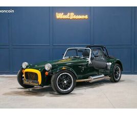 CATERHAM SUPER SEVEN 170S S3 660CC TURBO 84CV - PREMIERE MAIN - SUIVIE COMPLET - CAPOTE COMPLÈTE - DEMI CAPOTE - CARBONE - RETRO F1 - PLANCHER BAS