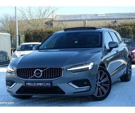 VOLVO V60 D3 V60 D3 2.0 GEARTRONIC 150CH INSCRIPTION CUIR SPORT CHAUFFANT/TOIT OUVRANT/GPS EUROPE/CAMÉRA/CARPLAY/FULL LED/HUD/RÉGULATEUR/HARMAN KARDON/1*MAIN/GARANTIE 12 MOI