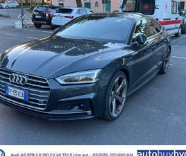AUDI A5 SPORTBACK A5 II 2017 SPORTBACK 2.0 TDI QUATTRO 190CV